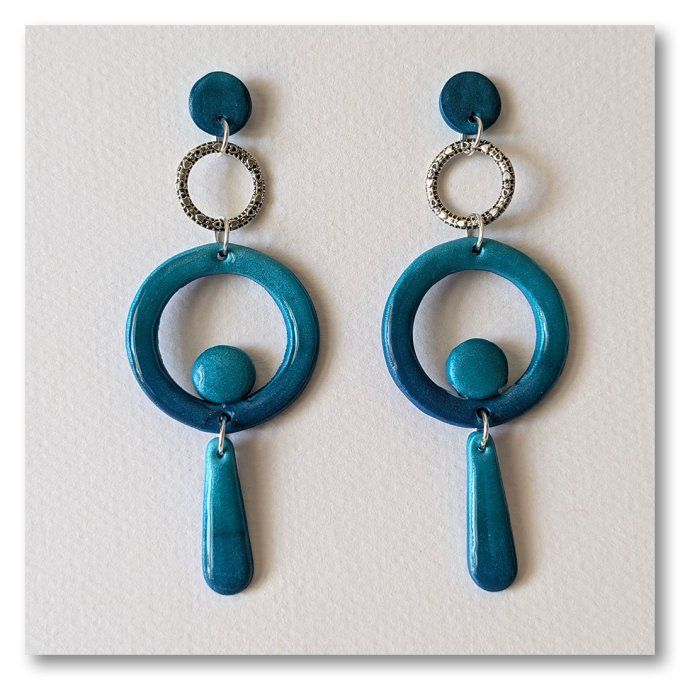Boucles Cercles et pendules Turquoise